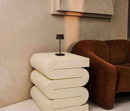 Lampe Minimaliste Métallique Marron