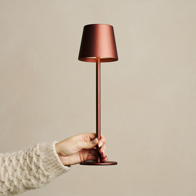 Lampe Sans Fil Métallique Rouge