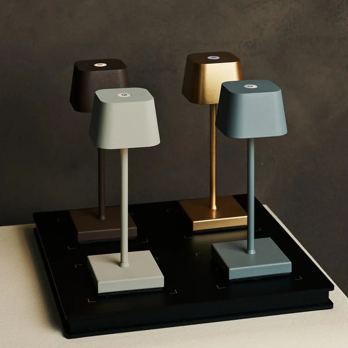 Lampe Minimaliste Métallique Marron