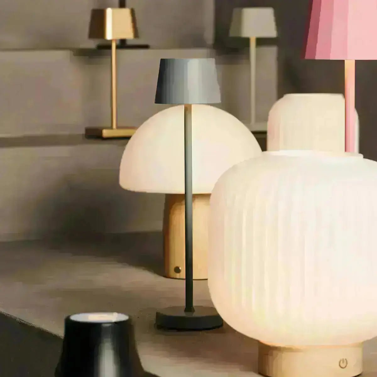 Lampe Minimaliste Rechargeable Beige