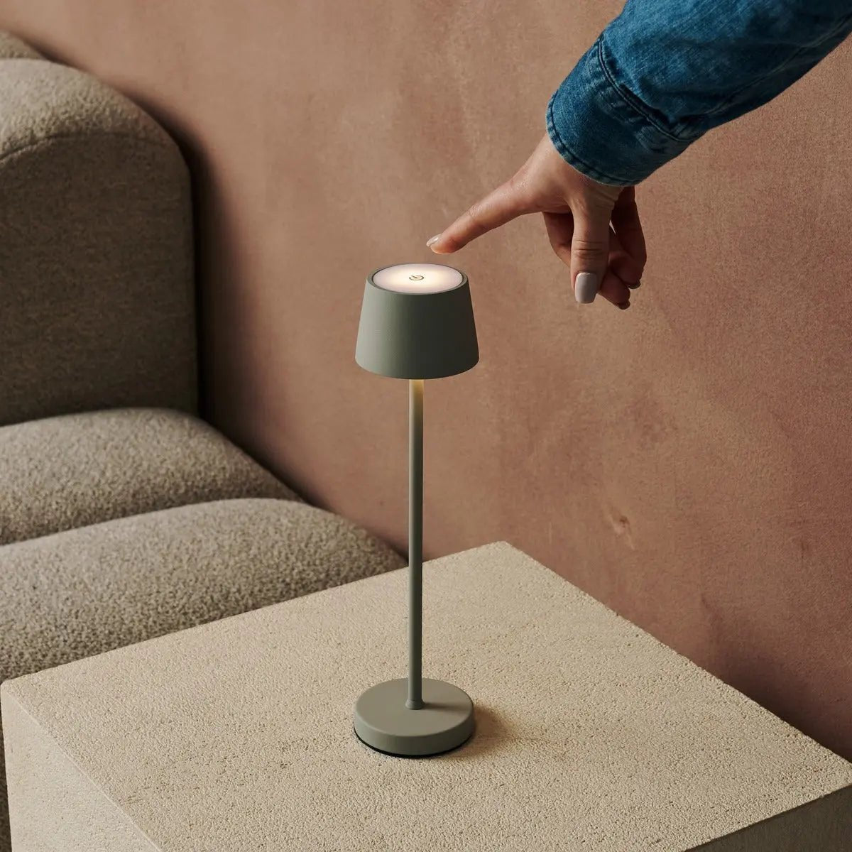 Lampe Minimaliste Rechargeable Beige
