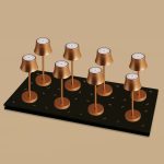 Lot De Lampes Dorées Rechargeables