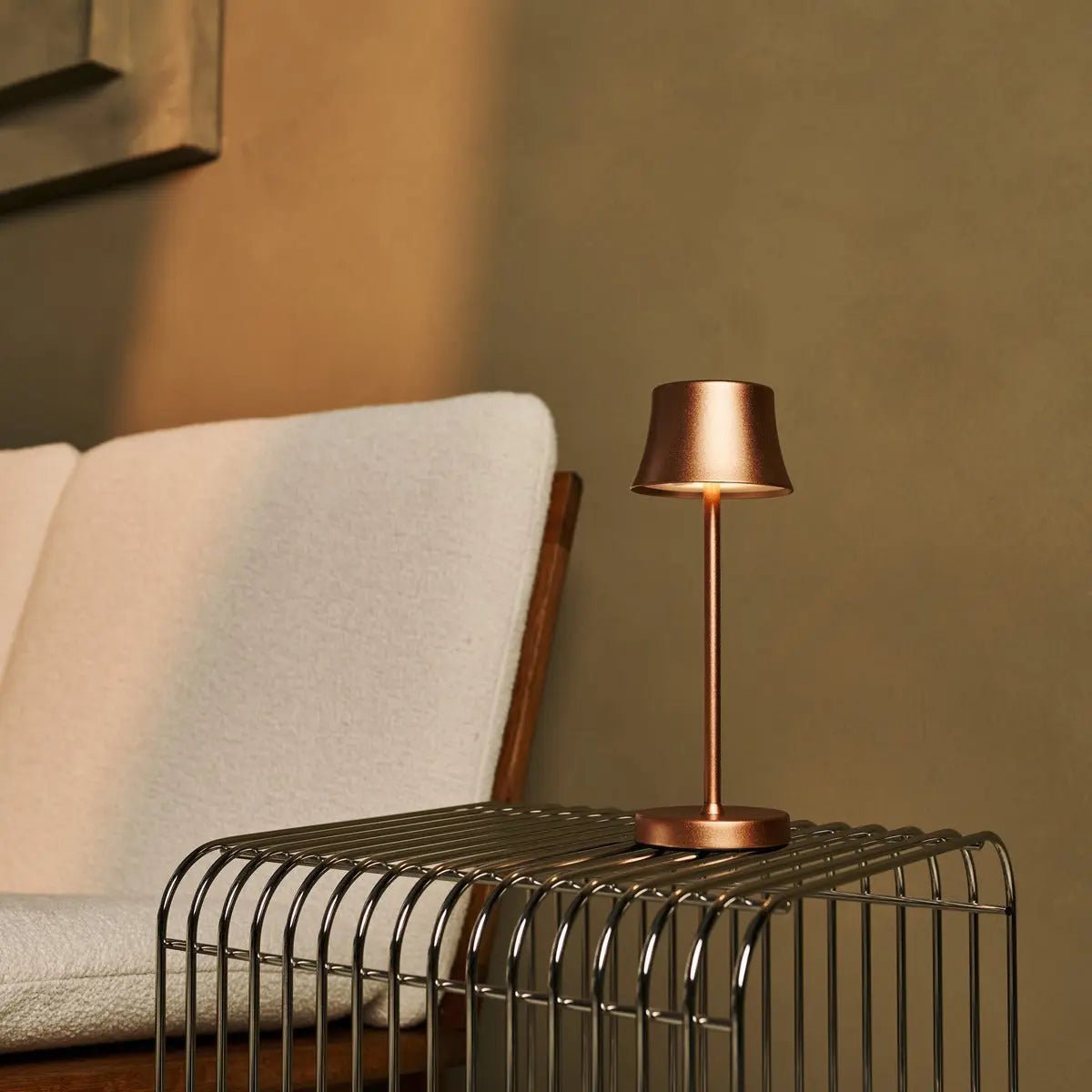 Lot De Lampes Dorées Rechargeables