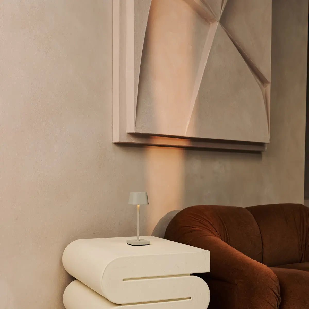 Lot De Lampes Rechargeables Beige