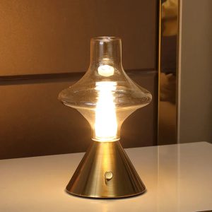 Lampe Design Sans Fil Dorée