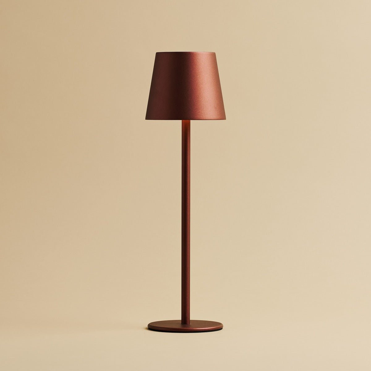 Lampe Sans Fil Métallique Rouge