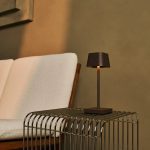 Lampe Minimaliste Métallique Marron