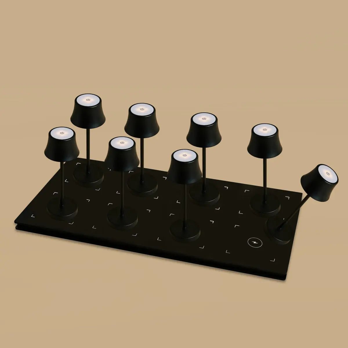 Lot De Lampes Sans Fil Noires
