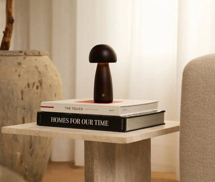 Lampe Décorative Champignon Bois