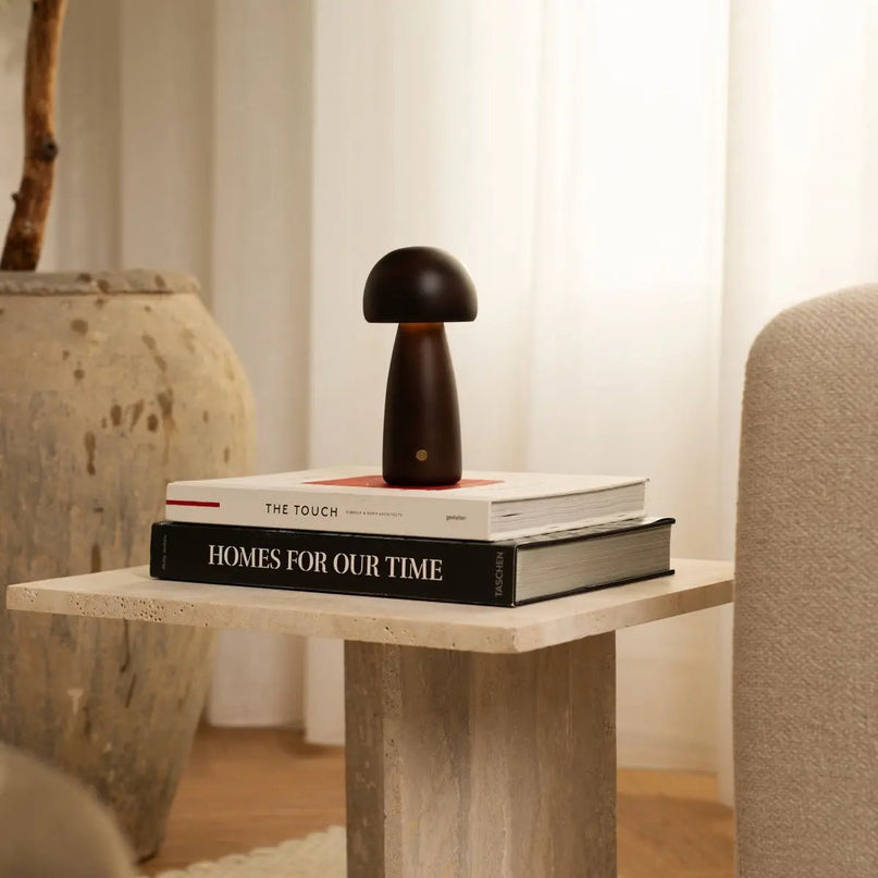 Lampe Décorative Champignon Bois