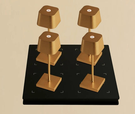 Lot Lampes Dorées Rechargeables