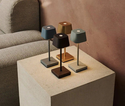 Lampe Minimaliste Métallique Marron