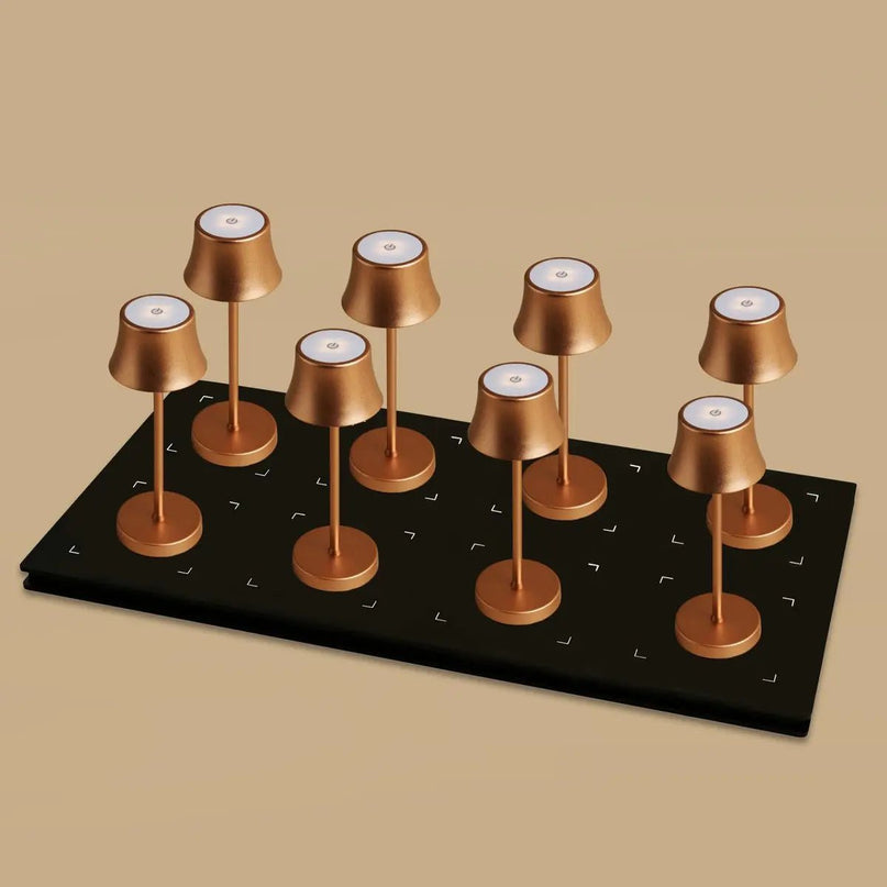 Lot De Lampes Dorées Rechargeables