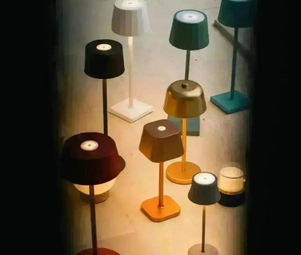 Lampe Élégante Noire Sans Fil