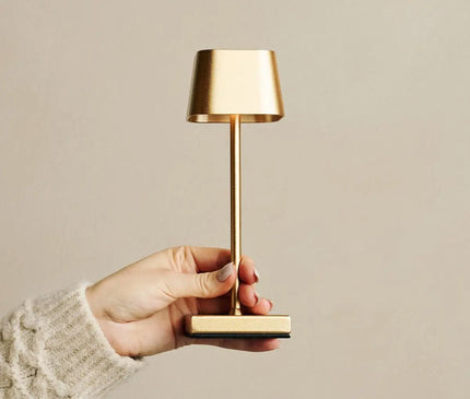 Lot Lampes Dorées Rechargeables