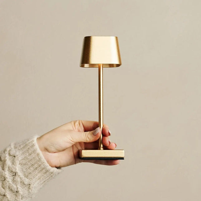 Lot Lampes Dorées Rechargeables
