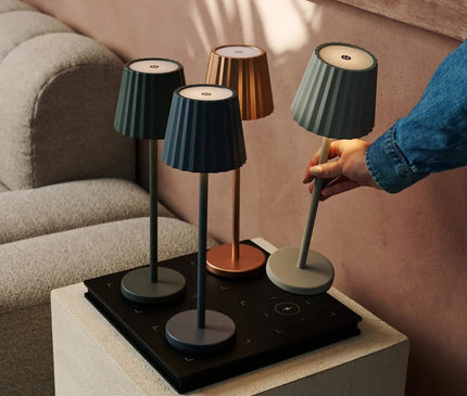 Lampe Élégante Noire Sans Fil