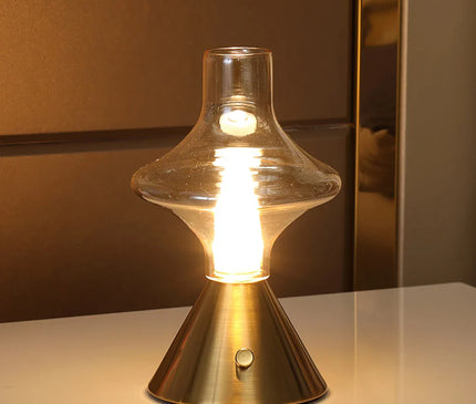 Lampe Design Sans Fil Dorée