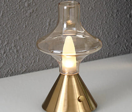 Lampe Design Sans Fil Dorée