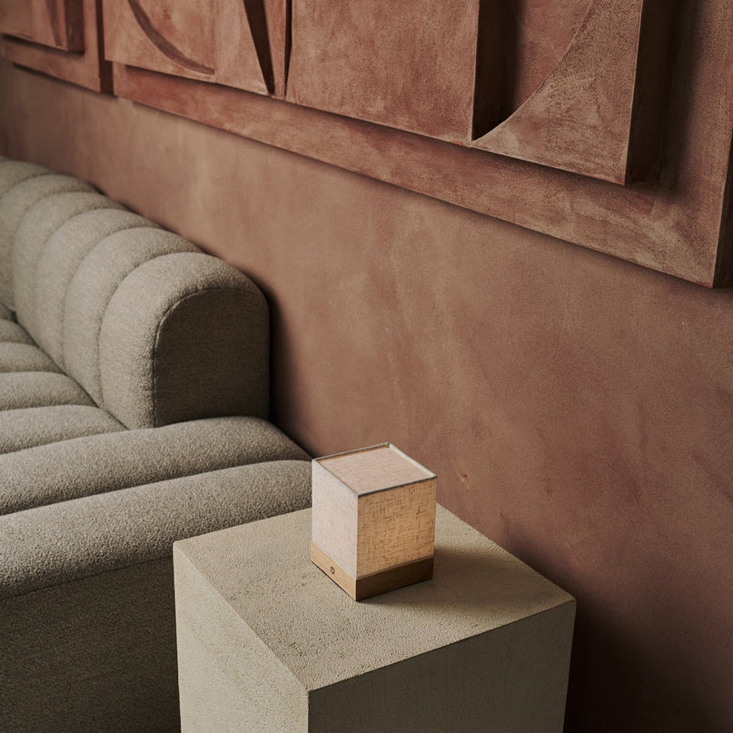 Lampe Cube Minimaliste Bois