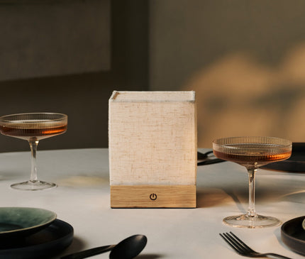 Lampe Cube Minimaliste Bois
