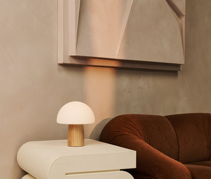 Lampe Champignon LED Bois