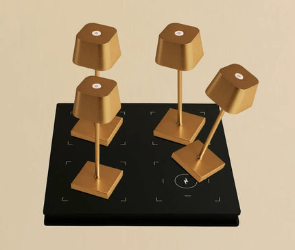 Lot Lampes Dorées Rechargeables