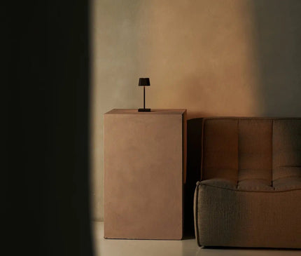 Lampe Minimaliste Métallique Marron