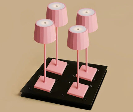 Lot De Lampes Roses Élégantes