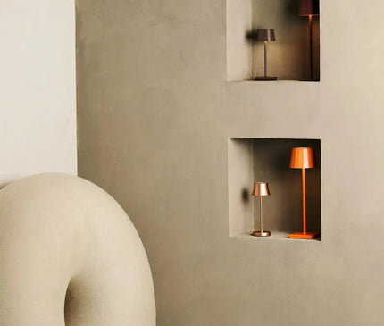 Lampe Minimaliste Métallique Marron