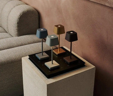 Lampe Minimaliste Métallique Marron