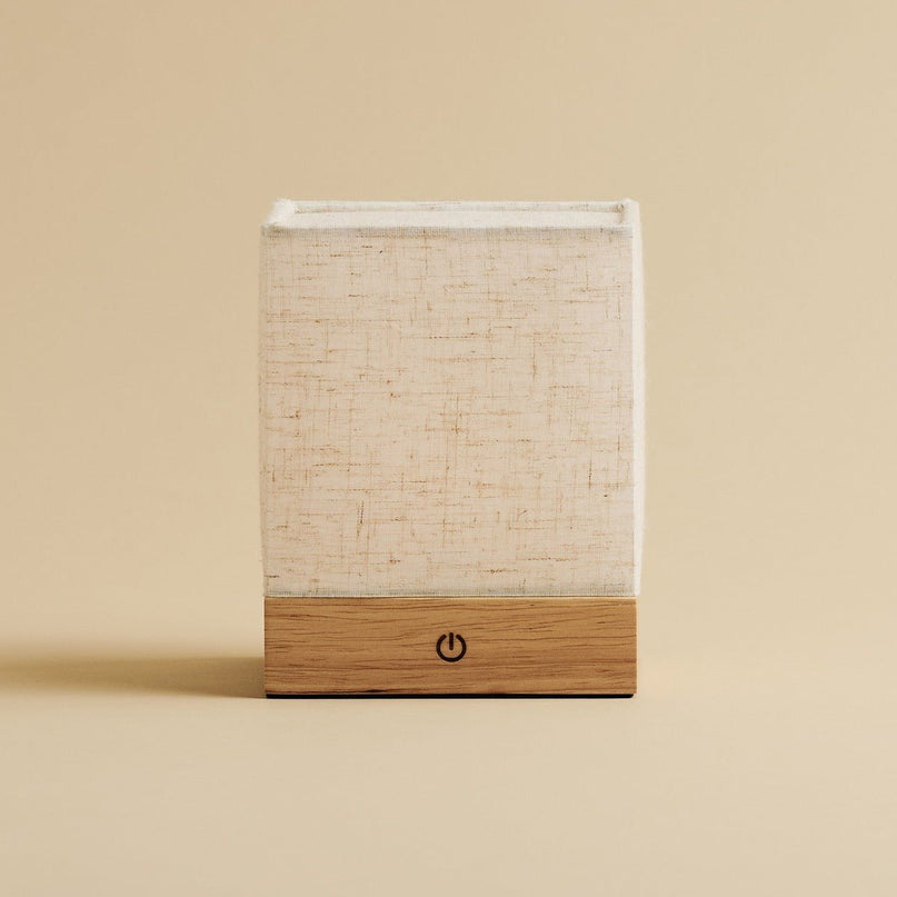Lampe Cube Minimaliste Bois