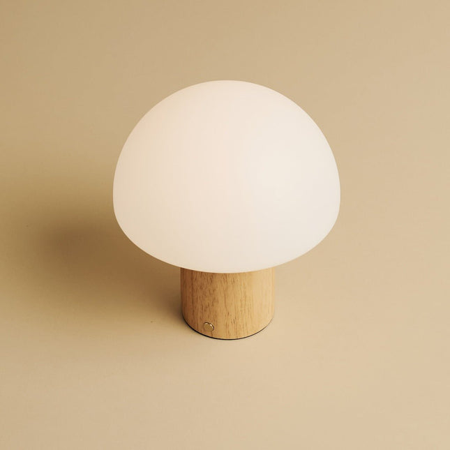 Lampe Champignon LED Bois